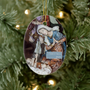 Traditionele keramische versiering van de Nativite Keramisch Ornament