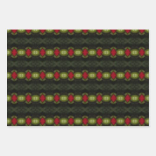 Traditionele Kerst Blad Papier Gift Wrap Inpakpapier Vel (Voorkant 2)