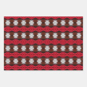 Traditionele Kerst Blad Papier Gift Wrap Inpakpapier Vel (Voorkant)