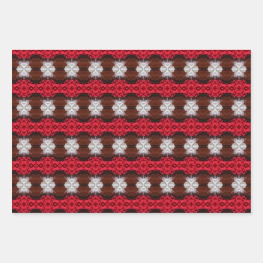 Traditionele Kerst Blad Papier Gift Wrap Inpakpapier Vel (Voorkant)