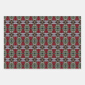 Traditionele Kerst Blad Papier Gift Wrap Inpakpapier Vel (Voorkant 3)