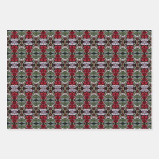 Traditionele Kerst Blad Papier Gift Wrap Inpakpapier Vel (Voorkant 3)