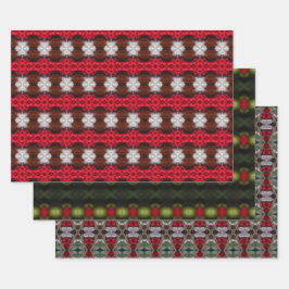 Traditionele Kerst Blad Papier Gift Wrap Inpakpapier Vel