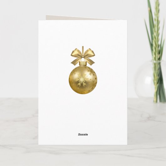 Traditionele Kerst Classic Vakantie Foto Lijst Kaart (Achterkant)