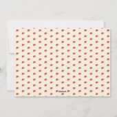 Traditionele kerst ditsy bloemige posie botanische feestdagenkaart (Achterkant)