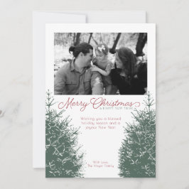 Traditionele kerst- en nieuwjaarskaart feestdagenkaart