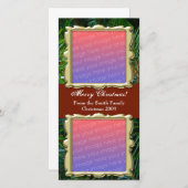 Traditionele Kerst FotoKaarten- 2 Foto's Feestdagenkaart (Voorkant / Achterkant)