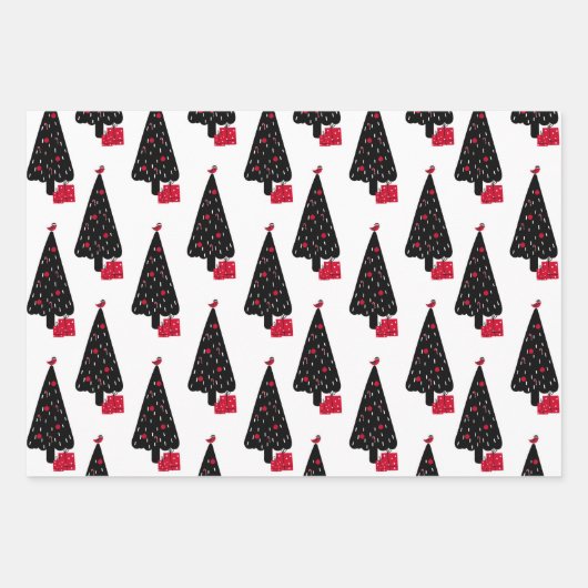 Traditionele kerst inpakpapier vel (Voorkant 2)