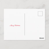  traditionele kerst Kaart Santa Reindeer (Achterkant)