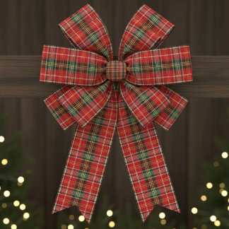 Traditionele Kerst Plaid Grosgrain Lint