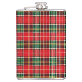 Traditionele Kerst Plaid Heupfles
