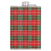 Traditionele Kerst Plaid Heupfles (Achterkant)