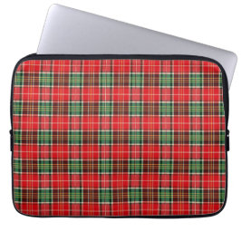 Traditionele Kerst Plaid Laptop Sleeve