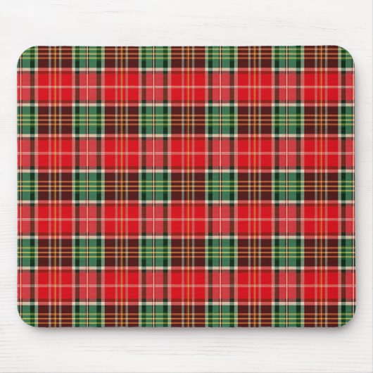 Traditionele Kerst Plaid Muismat (Voorkant)
