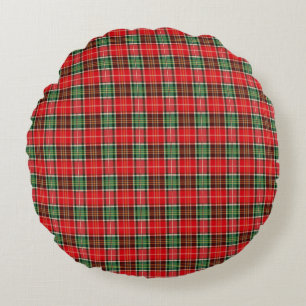 Traditionele Kerst Plaid Rond Kussen