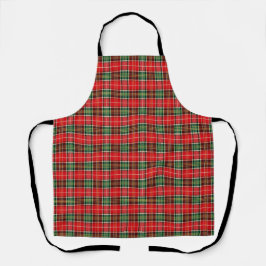 Traditionele Kerst Plaid Schort