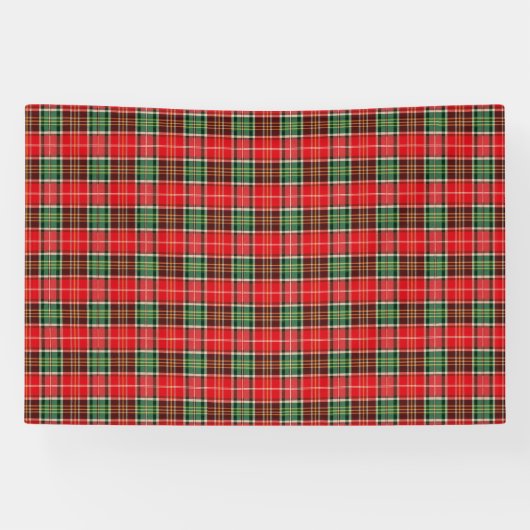 Traditionele Kerst Plaid Spandoek (Horizontaal)