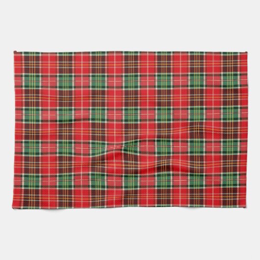 Traditionele Kerst Plaid Theedoek (Horizontaal)