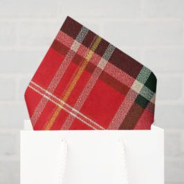 Traditionele Kerst Plaid Tissuepapier
