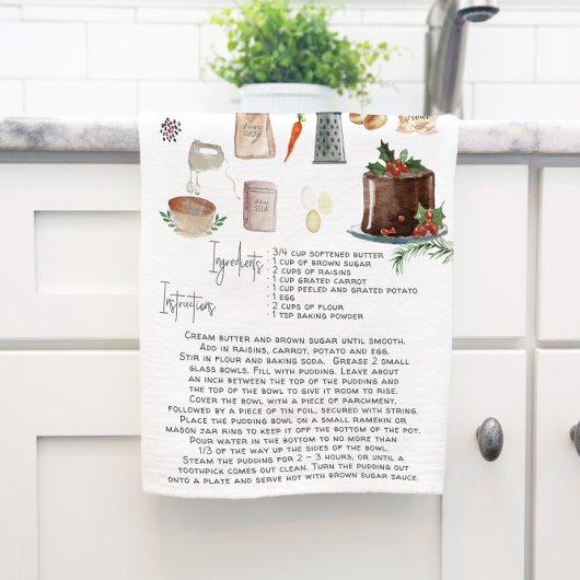 Traditionele kerst pudding | Recept Heirloom Theedoek