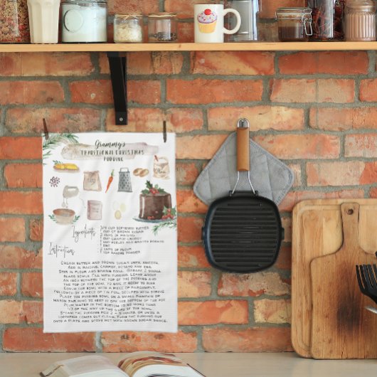 Traditionele kerst pudding | Recept Heirloom Theedoek