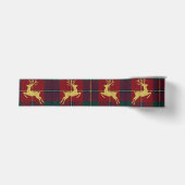 Traditionele Kerst Reindeer Plaid Grosgrain Lint (Voorkant)