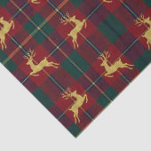 Traditionele Kerst Reindeer Plaid Tissuepapier (Detail)