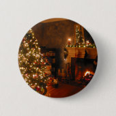 Traditionele kerst ronde button 5,7 cm (Voorkant)