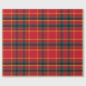 Traditionele Kerst Rood en Groen Plaid Cadeaupapier (Vlak)