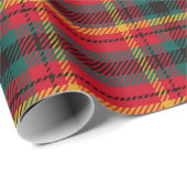 Traditionele Kerst Rood en Groen Plaid Cadeaupapier (Rol Hoek)