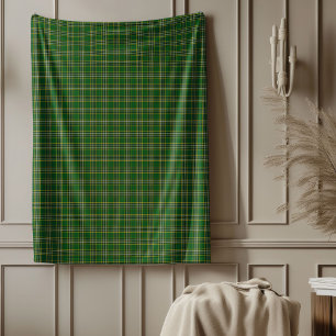 Traditionele Kerst Tartan Gooi voor Comfort Fleece Deken