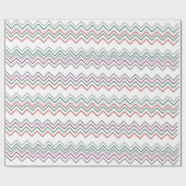 Traditionele kerst trendy & chique Zig zag Cadeaupapier (Vlak)