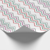 Traditionele kerst trendy & chique Zig zag Cadeaupapier (Hoek)