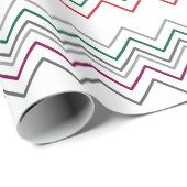 Traditionele kerst trendy & chique Zig zag Cadeaupapier (Rol Hoek)