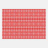 Traditionele kerst trui Fair Isle patroon Inpakpapier Vel (Voorkant 2)