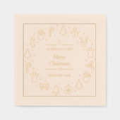 Traditionele kerst van Merry Folie Servetten (Voorkant)