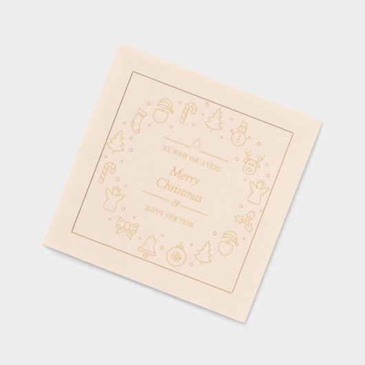 Traditionele kerst van Merry Folie Servetten (Links)