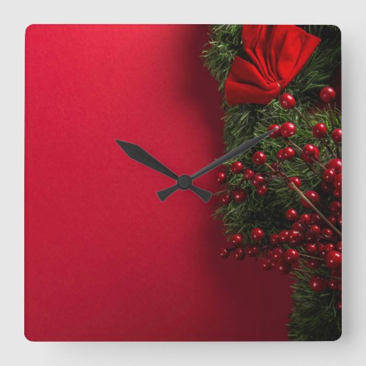 traditionele kerst vierkante klok (Voorkant)