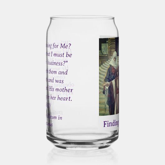 Traditionele kerst vreugdevolle mysteries kunnen g blikvorm glas (Rechts)