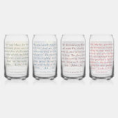 Traditionele Kerst Vrolijke Mysteries Blikvorm Glas (Achterkant)