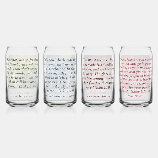 Traditionele Kerst Vrolijke Mysteries Blikvorm Glas (Achterkant)