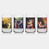 Traditionele Kerst Vrolijke Mysteries Blikvorm Glas (Voorkant)