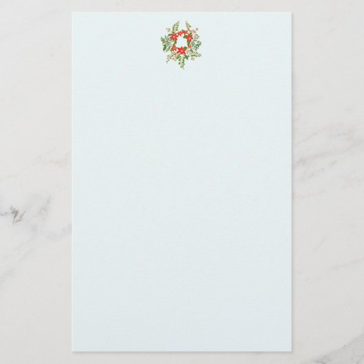 Traditionele kerstbeker briefpapier (Voorkant)