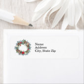 Traditionele kerstbeker etiket (Insitu)