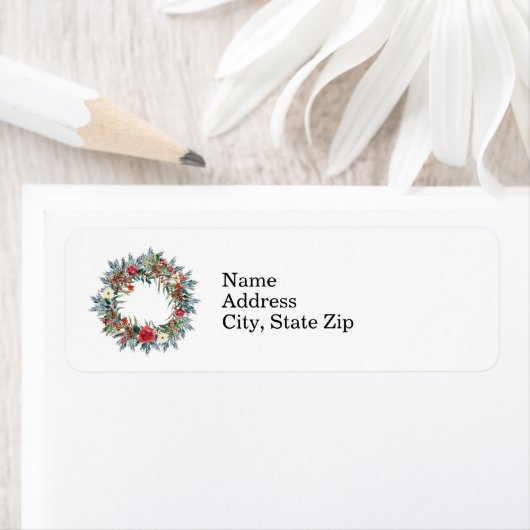 Traditionele kerstbeker etiket (Insitu)