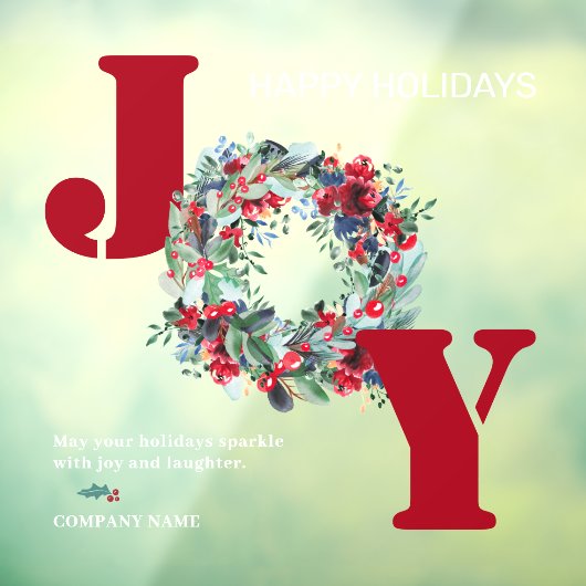 Traditionele kerstbeker met rode rode rode groene  raamsticker (Vel 3)