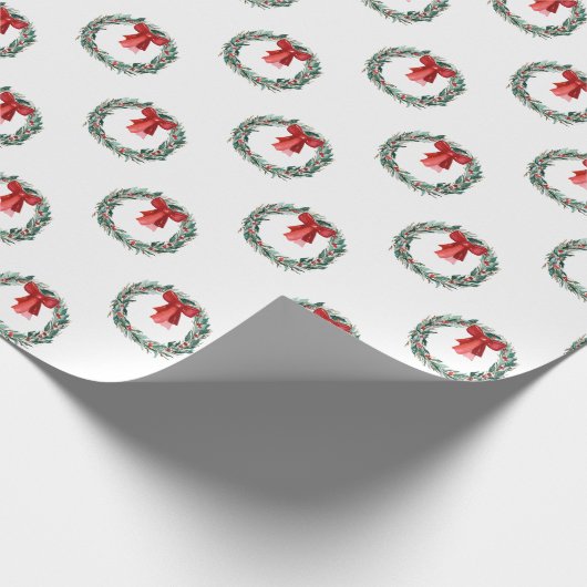 Traditionele kerstbeker met roodbaars cadeau cadeaupapier (Hoek)