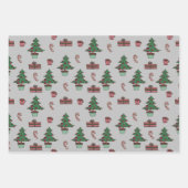 Traditionele kerstboom, Candy Cane Design Cft Inpakpapier Vel (Voorkant)