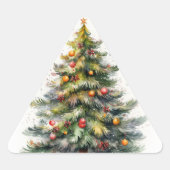 Traditionele kerstboom Stickers (Voorkant)