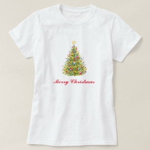 Traditionele Kerstboom Wenskaart T-shirt